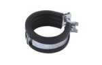 Pipe clamps with rubber