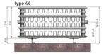 Panel radiator 44- 450-700