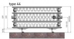 Panel radiator VK44-300-600